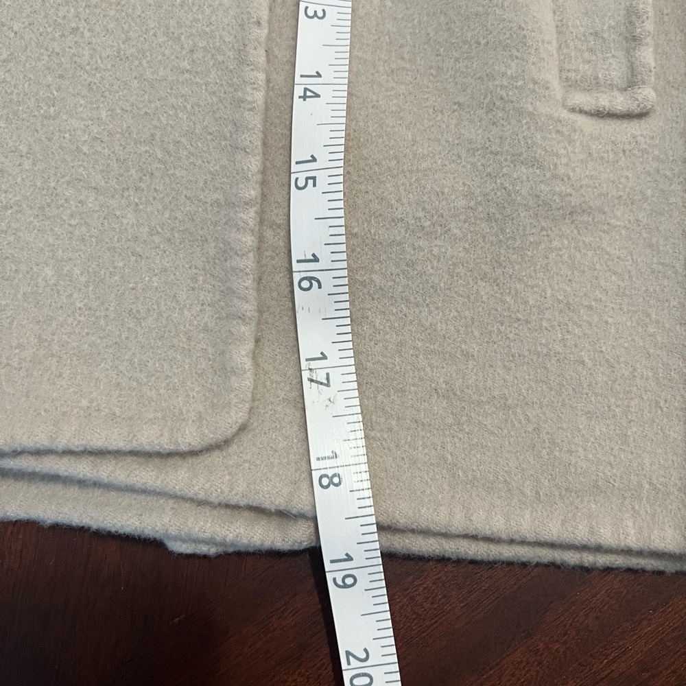S Max Mara Angora Blend Pea Coat Cream | Quiet Luxury Old Money Chic Timeless - Picture 10 of 16
